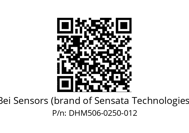  DHM5_06//RP29//00250//G3R020// Bei Sensors (brand of Sensata Technologies) DHM506-0250-012