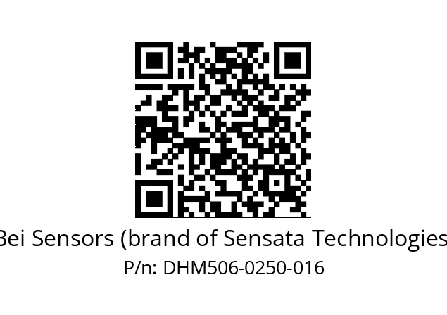  DHM5_06//2G29//00250//G3A020// Bei Sensors (brand of Sensata Technologies) DHM506-0250-016