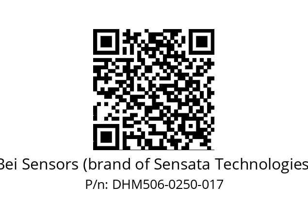  DHM5_06//2G29//00250//G3A020//--03-- Bei Sensors (brand of Sensata Technologies) DHM506-0250-017