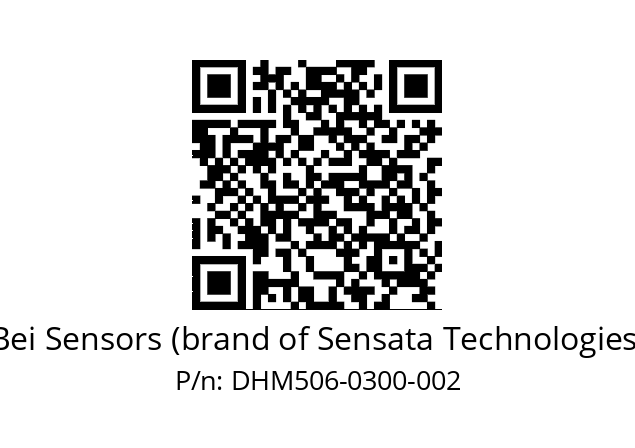  DHM5_06//2G29//00300//G6R// Bei Sensors (brand of Sensata Technologies) DHM506-0300-002