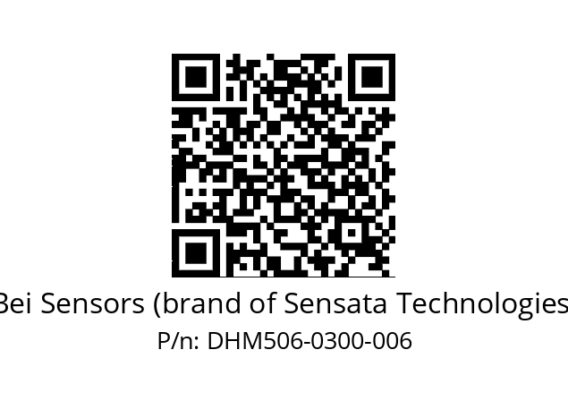  DHM5_06//RG57//00300//G6R//--03-- Bei Sensors (brand of Sensata Technologies) DHM506-0300-006