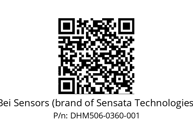  DHM5_06//2G29//00360//G5R// Bei Sensors (brand of Sensata Technologies) DHM506-0360-001