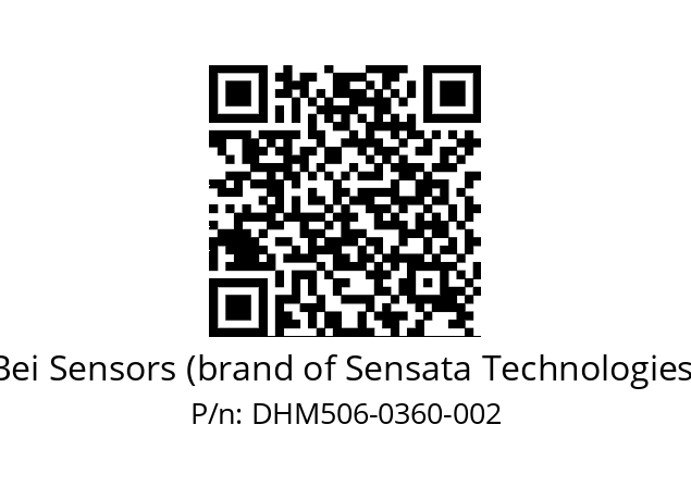  DHM5_06//RP59//00360//G3R020// Bei Sensors (brand of Sensata Technologies) DHM506-0360-002