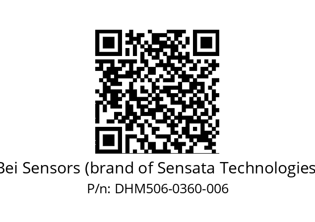  DHM5_06//5GT9//00360//G6R// Bei Sensors (brand of Sensata Technologies) DHM506-0360-006