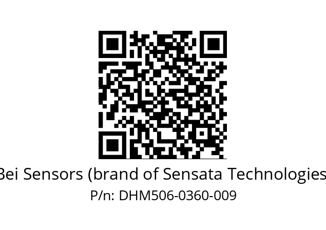  DHM5_06//RG51//00360//G1R// Bei Sensors (brand of Sensata Technologies) DHM506-0360-009