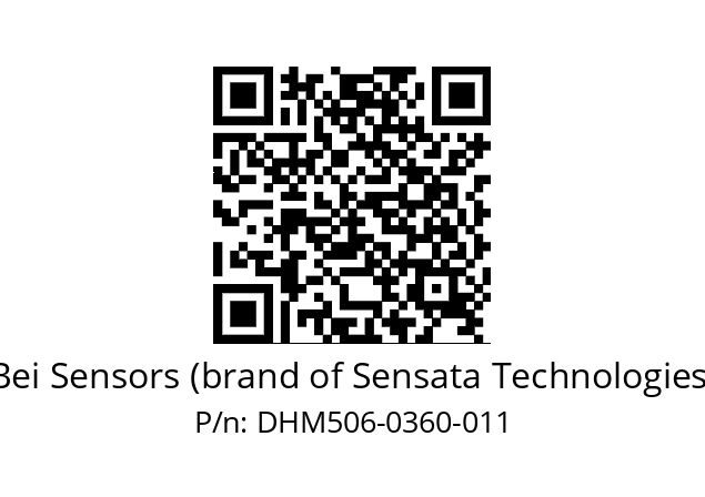  DHM5_06//RG29//00360//G8R//--03-- Bei Sensors (brand of Sensata Technologies) DHM506-0360-011