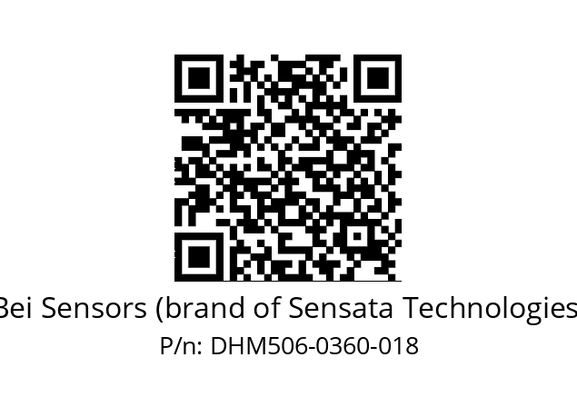  DHM5_06//RG59//00360//GPA030//--03-- Bei Sensors (brand of Sensata Technologies) DHM506-0360-018