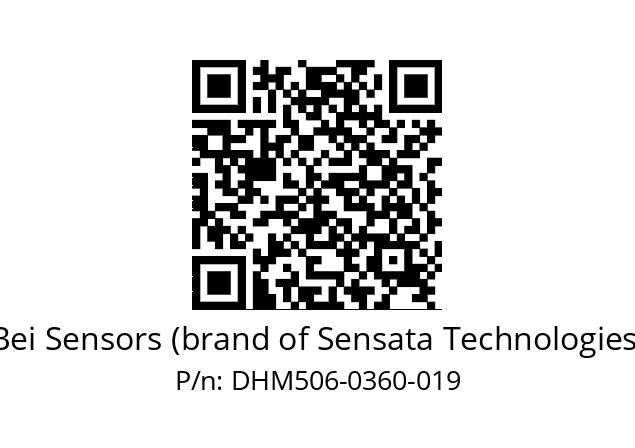  DHM5_06//RP59//00360//G8R// Bei Sensors (brand of Sensata Technologies) DHM506-0360-019