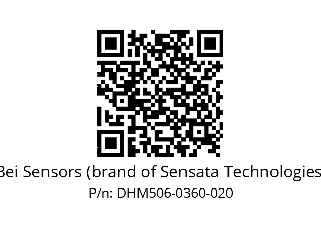  DHM5_06//2G29//00360//G6R// Bei Sensors (brand of Sensata Technologies) DHM506-0360-020