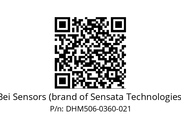  DHM5_06//RG59//00360//G8R// Bei Sensors (brand of Sensata Technologies) DHM506-0360-021