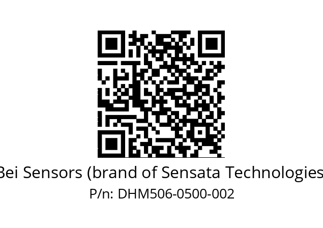  DHM5_06//2G29//00500//G6R// Bei Sensors (brand of Sensata Technologies) DHM506-0500-002