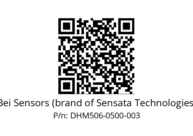  DHM5_06//RP59//00500//G3R020// Bei Sensors (brand of Sensata Technologies) DHM506-0500-003