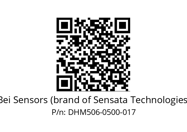  DHM5_06//RG29//00500//G8R//--03-- Bei Sensors (brand of Sensata Technologies) DHM506-0500-017