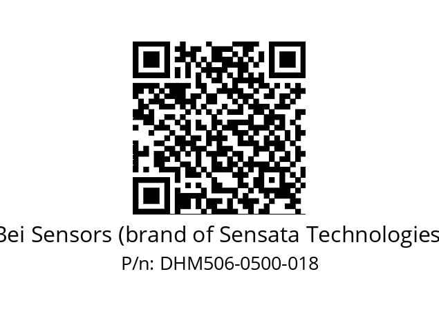  DHM5_06//RG58//00500//G6R// Bei Sensors (brand of Sensata Technologies) DHM506-0500-018