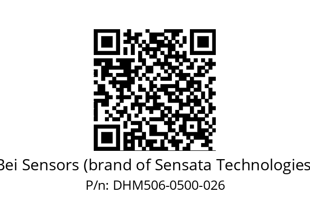  DHM5_06//RG29//00500//G3A020// Bei Sensors (brand of Sensata Technologies) DHM506-0500-026