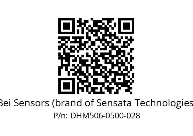  DHM5_06//RP59//00500//G8R// Bei Sensors (brand of Sensata Technologies) DHM506-0500-028