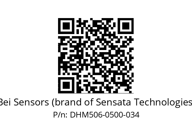  DHM5_06//2G21//00500//G3R020//--03-- Bei Sensors (brand of Sensata Technologies) DHM506-0500-034