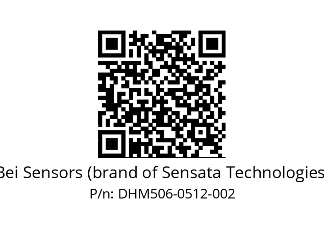  DHM5_06//2G29//00512//G6R// Bei Sensors (brand of Sensata Technologies) DHM506-0512-002