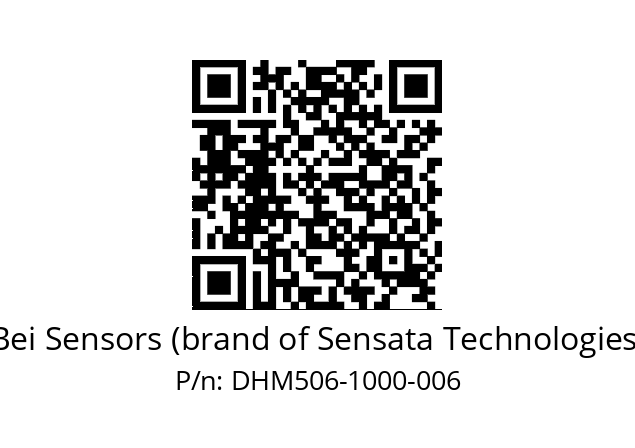  DHM5_06//2G29//01000//G5R//--03-- Bei Sensors (brand of Sensata Technologies) DHM506-1000-006