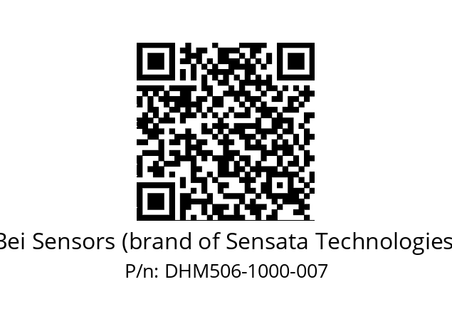  DHM5_06//RG5A//01000//G6R// Bei Sensors (brand of Sensata Technologies) DHM506-1000-007