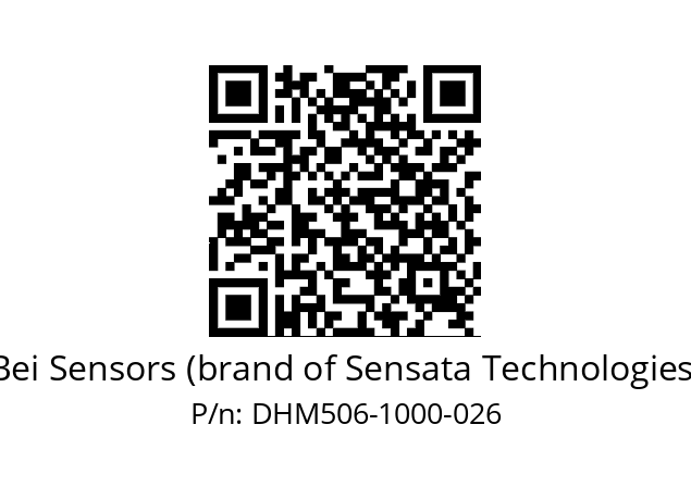  DHM5_06//2G29//01000//G3R020//--03-- Bei Sensors (brand of Sensata Technologies) DHM506-1000-026