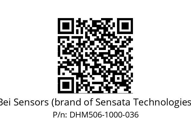  DHM5_06//5GT9//01000//G6R//--03-- Bei Sensors (brand of Sensata Technologies) DHM506-1000-036