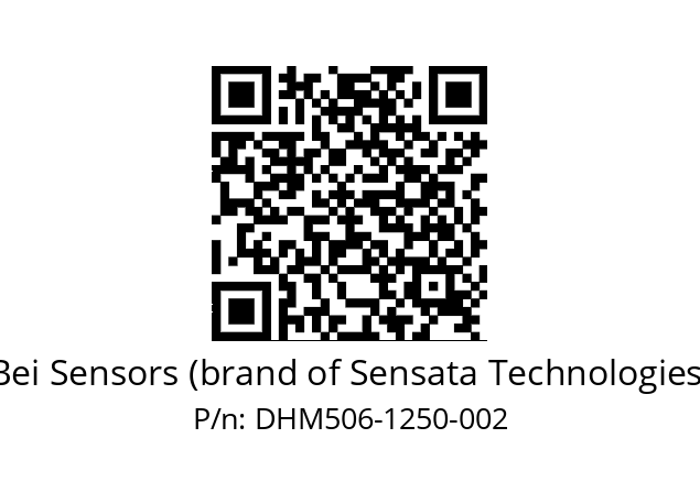  DHM5_06//2G29//01250//G5A//--03-- Bei Sensors (brand of Sensata Technologies) DHM506-1250-002