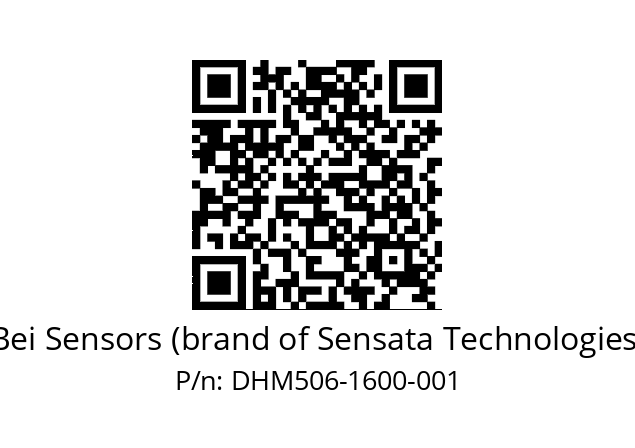  DHM5_06//5GT9//01600//G6R// Bei Sensors (brand of Sensata Technologies) DHM506-1600-001