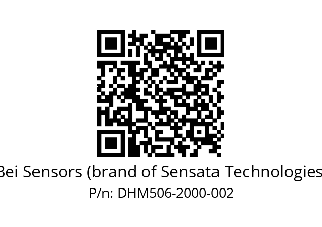  DHM5_06//5GT9//02000//G6R// Bei Sensors (brand of Sensata Technologies) DHM506-2000-002