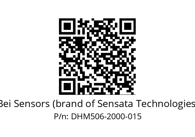  DHM5_06//2G29//02000//G6R// Bei Sensors (brand of Sensata Technologies) DHM506-2000-015