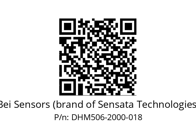  DHM5_06//RG57//02000//G6R// Bei Sensors (brand of Sensata Technologies) DHM506-2000-018