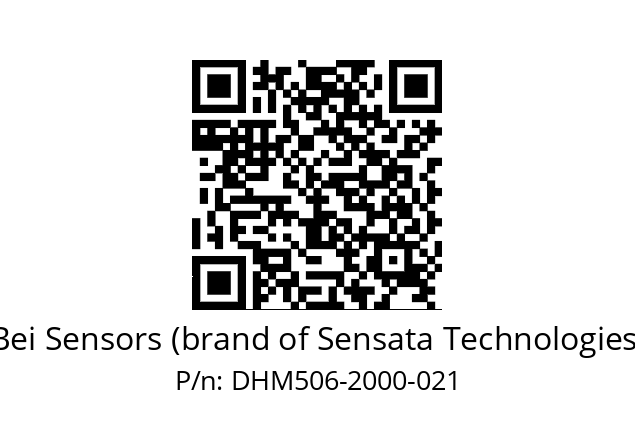  DHM5_06//2G29//02000//GPR020// Bei Sensors (brand of Sensata Technologies) DHM506-2000-021