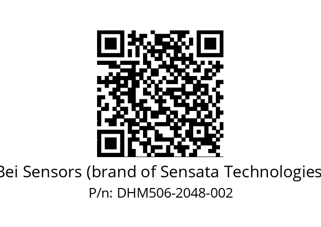  DHM5_06//2G29//02048//G6R//--03-- Bei Sensors (brand of Sensata Technologies) DHM506-2048-002