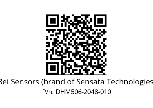  DHM5_06//RG29//02048//G6R//--03-- Bei Sensors (brand of Sensata Technologies) DHM506-2048-010