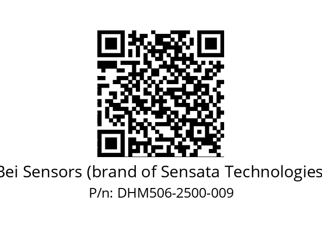  DHM5_06//2G27//02500//G3R050//--05-- Bei Sensors (brand of Sensata Technologies) DHM506-2500-009