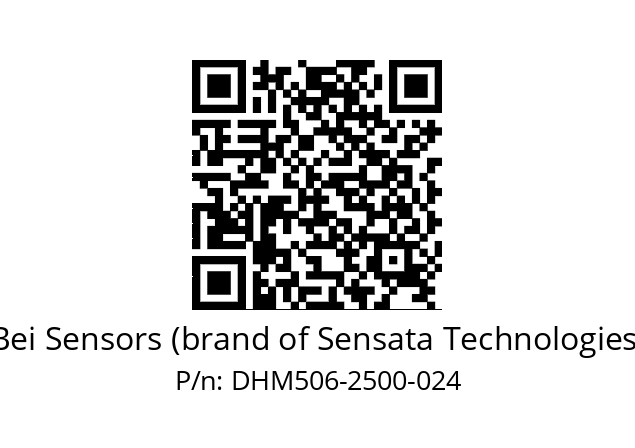  DHM5_06//2G29//02500//G6R//--03-- Bei Sensors (brand of Sensata Technologies) DHM506-2500-024