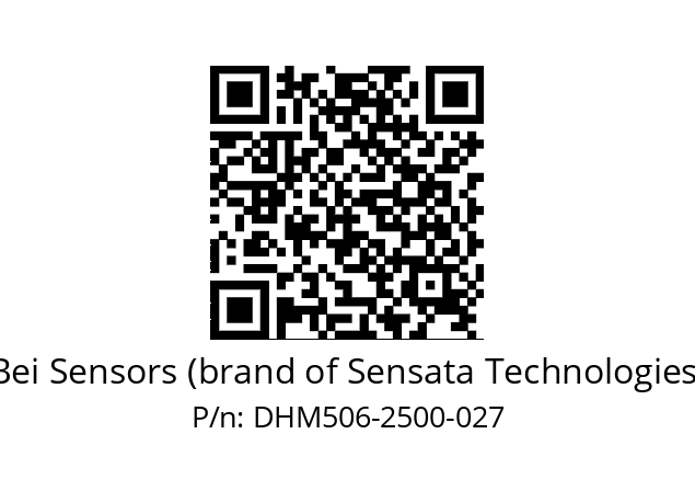  DHM5_06//2G27//02500//G3R050// Bei Sensors (brand of Sensata Technologies) DHM506-2500-027