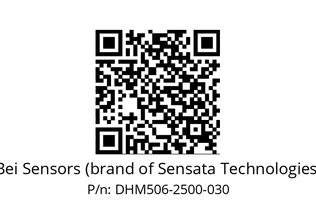  DHM5_06//2WTN//02500//G3R020// Bei Sensors (brand of Sensata Technologies) DHM506-2500-030