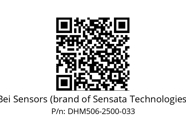  DHM5_06//RG57//02500//G3R020//--03-- Bei Sensors (brand of Sensata Technologies) DHM506-2500-033