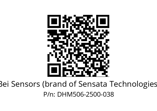  DHM5_06//2G29//02500//GPA030//--03-- Bei Sensors (brand of Sensata Technologies) DHM506-2500-038