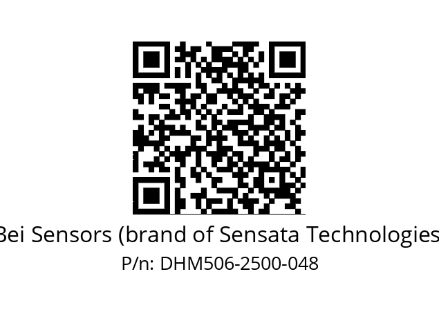  DHM5_06//RG29//02500//U3A020// Bei Sensors (brand of Sensata Technologies) DHM506-2500-048