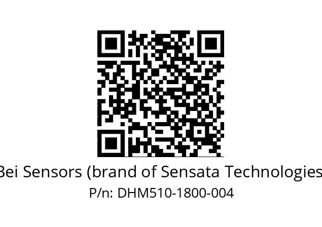  DHM5_10//2G29//01800//G8R// Bei Sensors (brand of Sensata Technologies) DHM510-1800-004