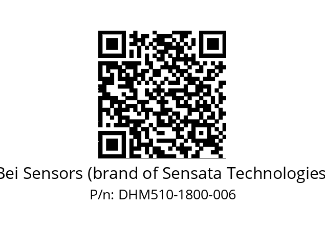  DHM5_10//2G29//01800//G5R// Bei Sensors (brand of Sensata Technologies) DHM510-1800-006