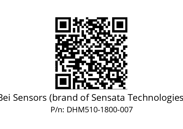  DHM5_10//2G29//01800//G6R// Bei Sensors (brand of Sensata Technologies) DHM510-1800-007