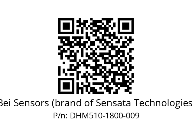  DHM5_10//2G29//01800//G6A// Bei Sensors (brand of Sensata Technologies) DHM510-1800-009