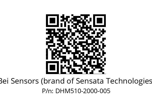  DHM5_10//5GT9//02000//G6R// Bei Sensors (brand of Sensata Technologies) DHM510-2000-005