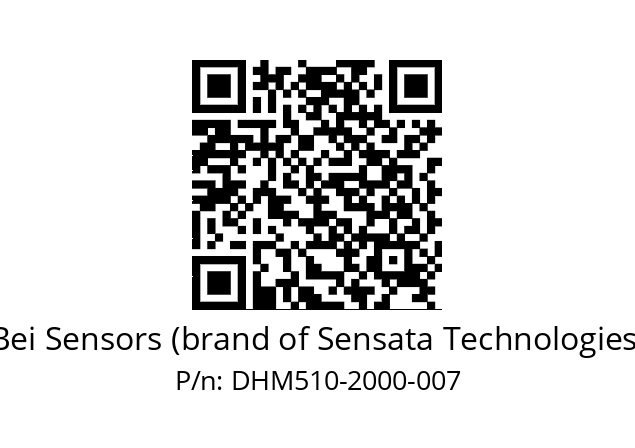  DHM5_10//RG5N//02000//G6R// Bei Sensors (brand of Sensata Technologies) DHM510-2000-007