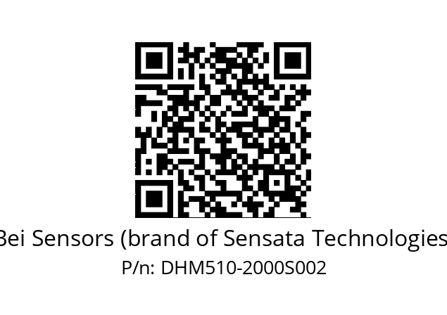  DHM5S10//RG51//02000//00R003//----8I Bei Sensors (brand of Sensata Technologies) DHM510-2000S002