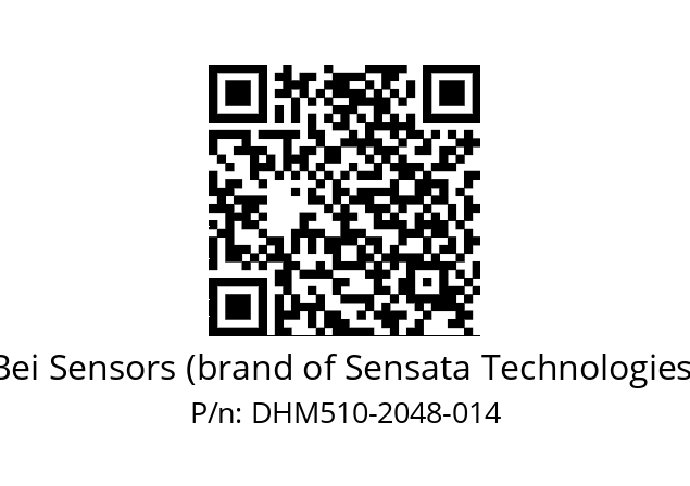  DHM5_10//5GT9//02048//G6R//--03-- Bei Sensors (brand of Sensata Technologies) DHM510-2048-014