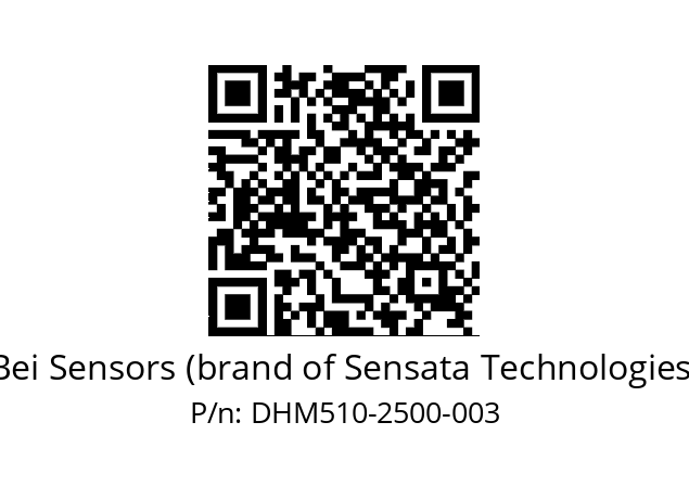  DHM5_10//RP29//02500//G6R// Bei Sensors (brand of Sensata Technologies) DHM510-2500-003